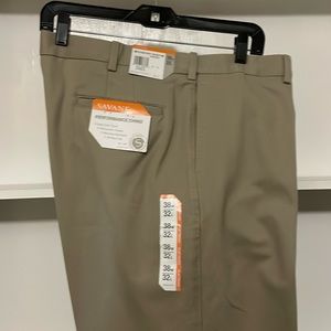Tan Chino Men’s Pants, Flat front, comfort waist, New with tags! 38W 32L